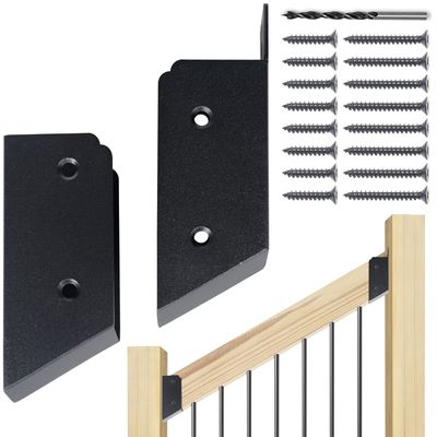 গুণ  Deck Railing Bracket and Deck Baluster Attachments with Up To 200 Lbs Weight Capacity কারখানা