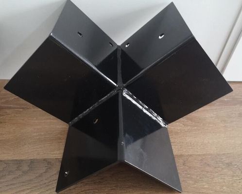 4*4 পেরগোলা ব্র্যাকেট কিট কাঠের পোস্ট বেস এবং মেটাল পেরগোলা কোণার ব্র্যাকেট