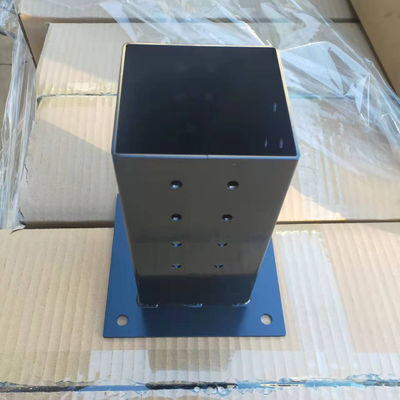 টেকসই কার্বন ইস্পাত ৪*৪ পেরগোলা বন্ধনী কিটস পোস্ট বেস কর্নার বন্ধনী