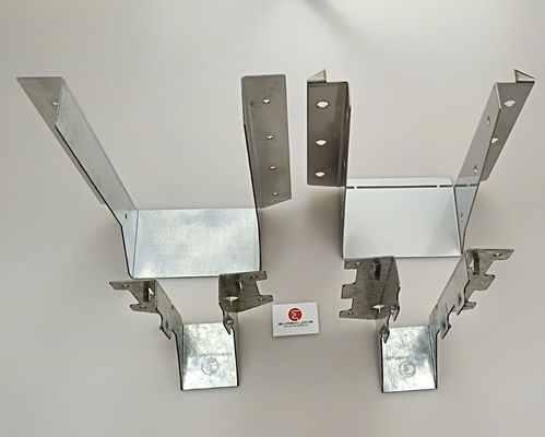 LUS ব্ল্যাক ফ্লোর জোয়স্ট হ্যাঙ্গার প্রাক-পঞ্চড গর্ত সহ ক্ষয় প্রতিরোধী