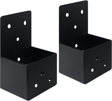 ভারী দায়িত্ব Pergola DIY Brackets Joist Bracket Connector Brace সঙ্গে স্ক্রু জন্য 4'x4' কাঠের পোস্ট