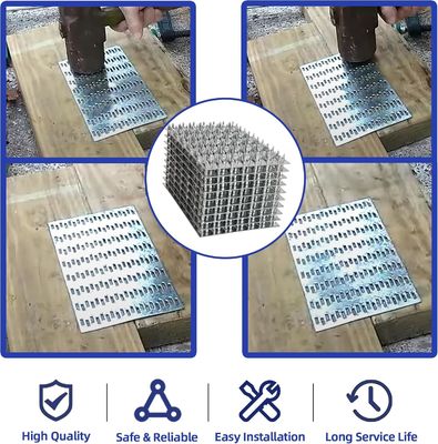 কাঠের ছাদ ট্রাস এবং কাঠের ফ্রেমিং সংযোগকারী জন্য গ্যাং পেরেক প্লেট ফাস্টেনার