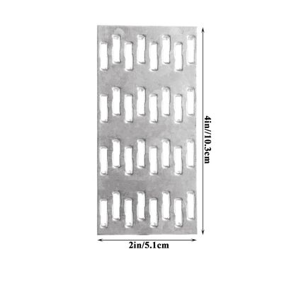 প্রঙ্গড ট্রাস প্লেট ফ্ল্যাট মেরামত প্লেট টাই প্লেট ব্র্যাকেট গ্যালভানাইজড স্টিল 1Mm পুরু নখ দাঁত উচ্চতা 8mm ছাদ ট্রাস জন্য কাঠের কাঠ সংযোগকারী