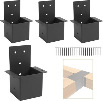 পেরগোলা ব্র্যাকেটস 4x4 র্যাফটার পোস্ট ব্র্যাকেটস পেরগোলা কিট গজবো ব্র্যাকেটস ওয়াল মাউন্ট ব্র্যাকেট কিট কাঠের পোস্টের জন্য পেরগোলা পোস্ট সংযোগকারী বা ডেক রেলিং